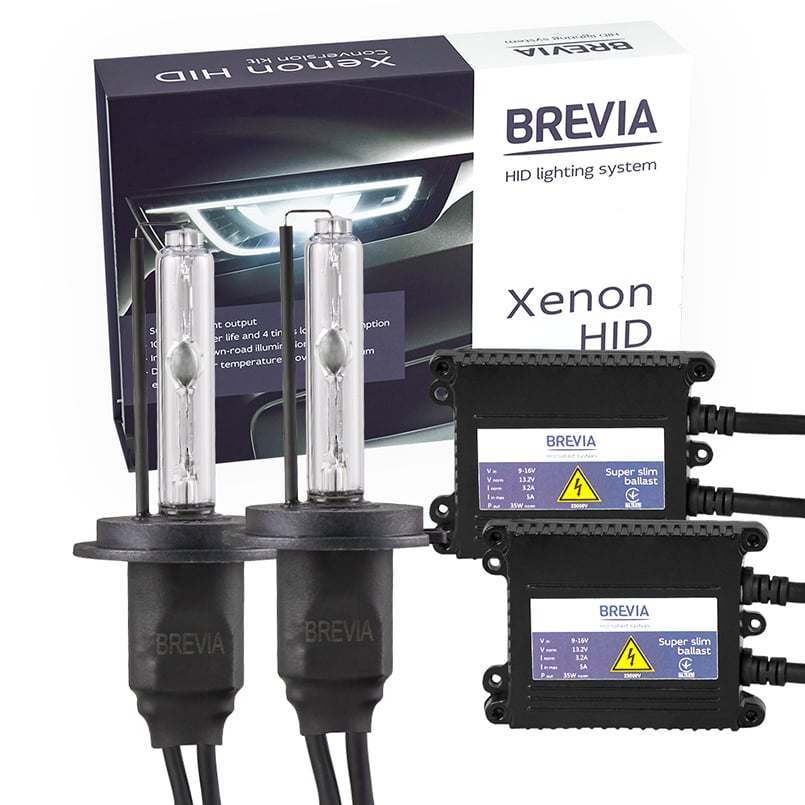 Комплект ксенона Brevia Н7 5000К+Super Slim Ballast (15752)