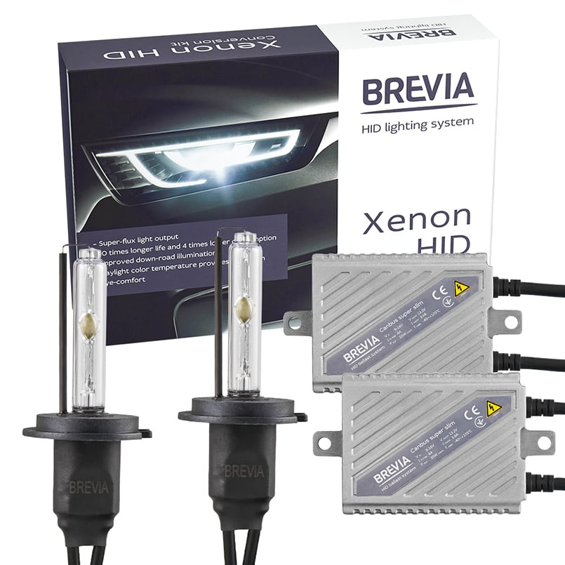 Комплект ксенона Brevia Н7 5000К+Super Slim Ballast (15752)