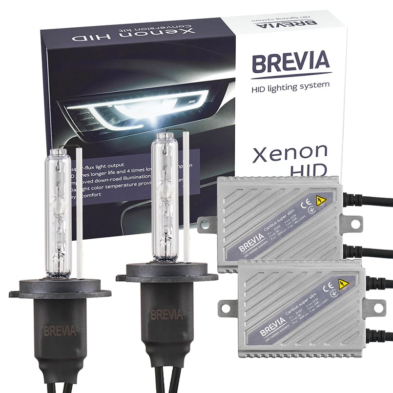 Комплект ксенона Brevia Н7 6000К+Super Slim Canbus (15763)