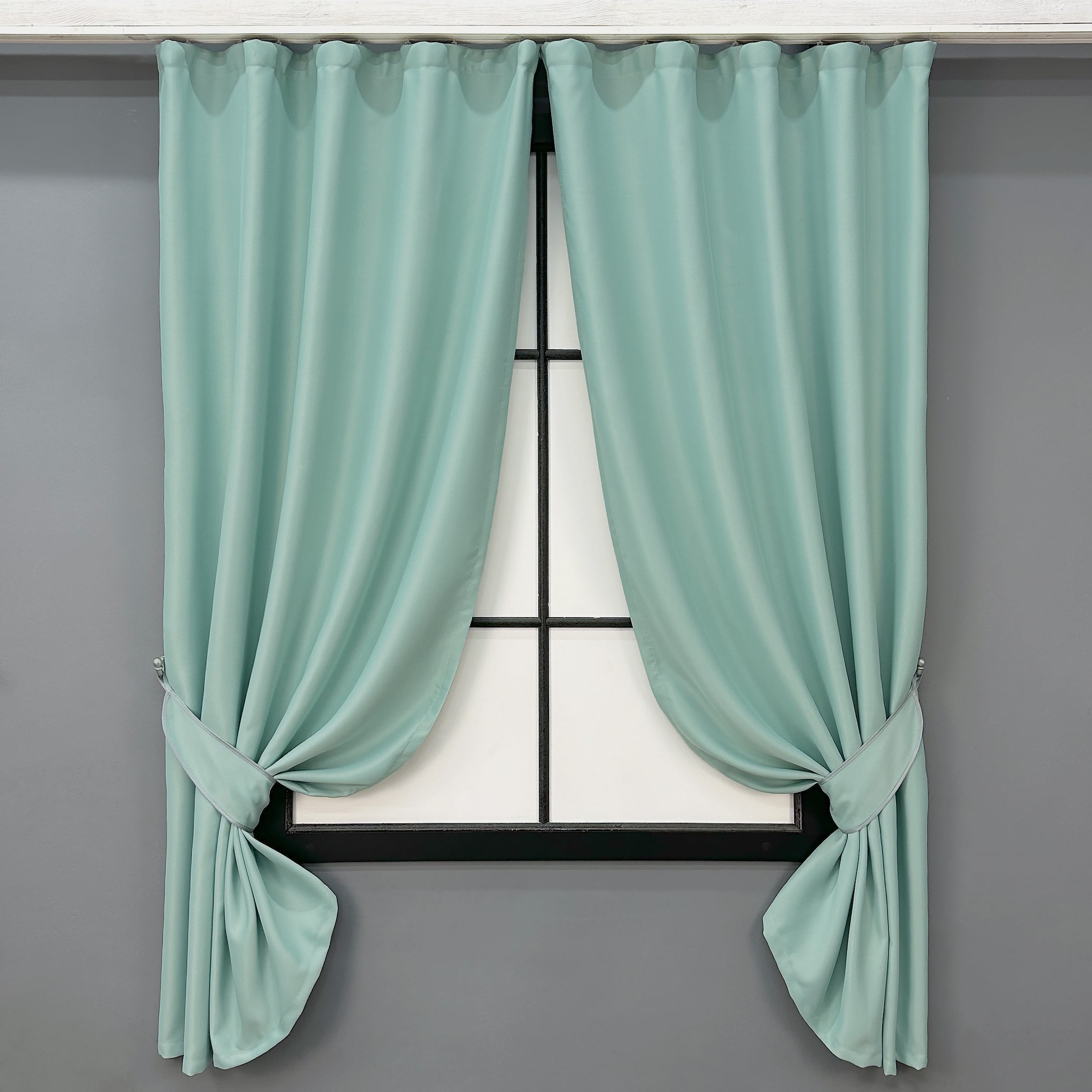 Комплект штор коротких VR-Textil Bruno № 958ш 100х170 см 2 шт. М'ятний (35-0465) Комплект штор коротких VR-Textil Bruno № 958ш 100х170 см 2 шт. М'ятний (35-0465)