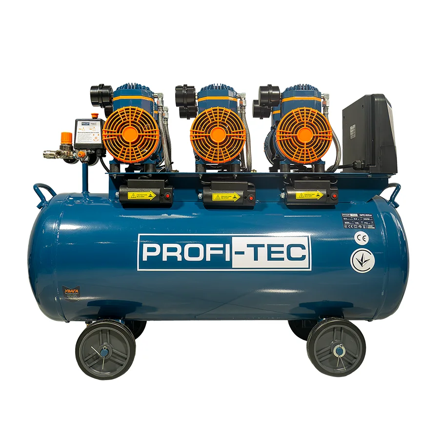 Компрессор безмасляный PROFI-TEC OFC-100.6 100 л/4,5 кВт/715 л/мин/6 цилиндров (PH01336) Компрессор безмасляный PROFI-TEC OFC-100.6 100 л/4,5 кВт/715 л/мин/6 цилиндров (PH01336)