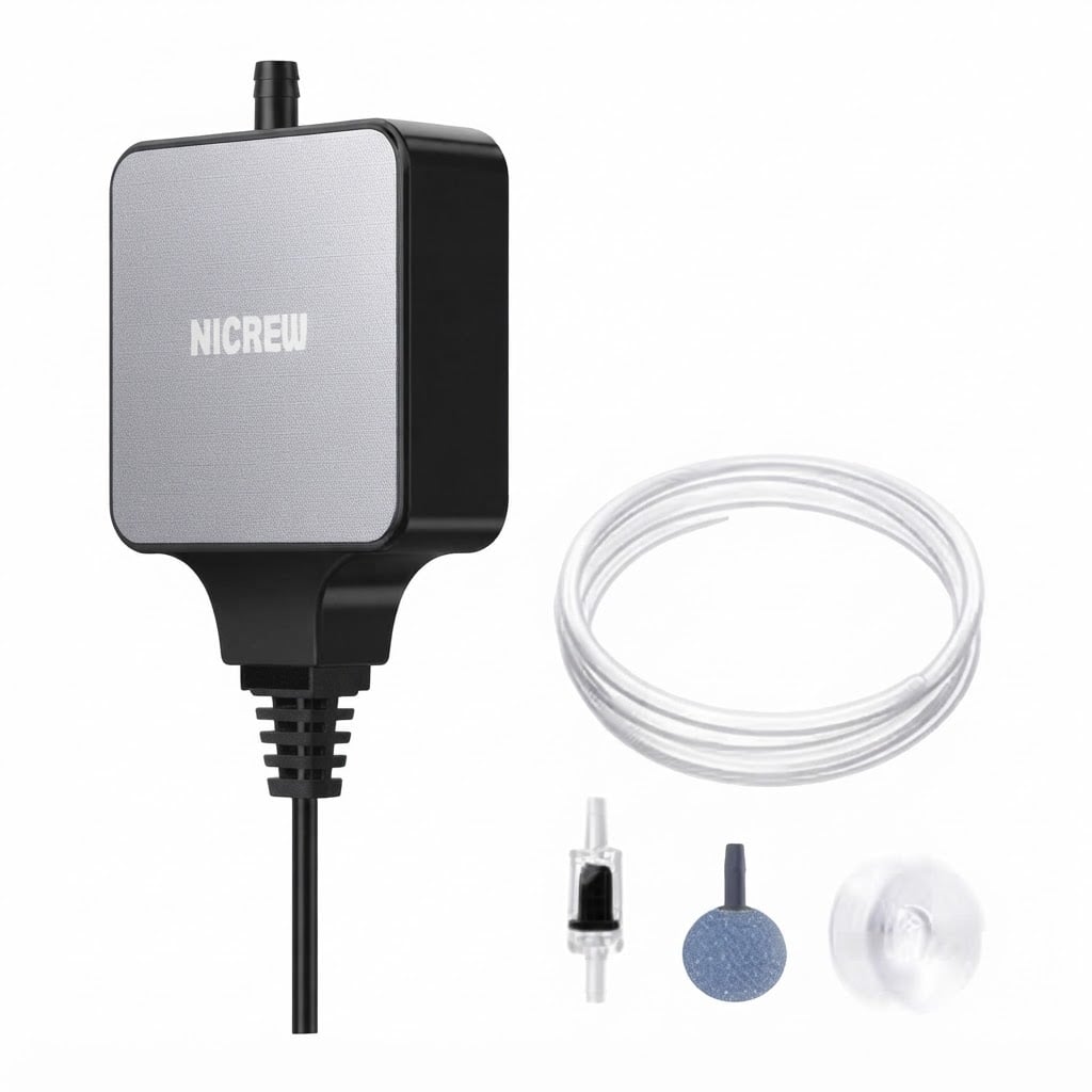 Компресор для акваріума NICREW Nano Silent Mini (38570855)