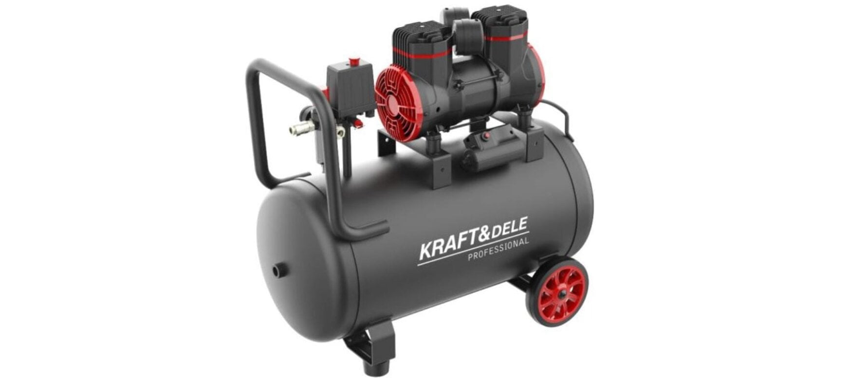 Компресор повітряний Kraft&Dele KD1391 безмасляний 1500 Вт 50 л (KD1391)