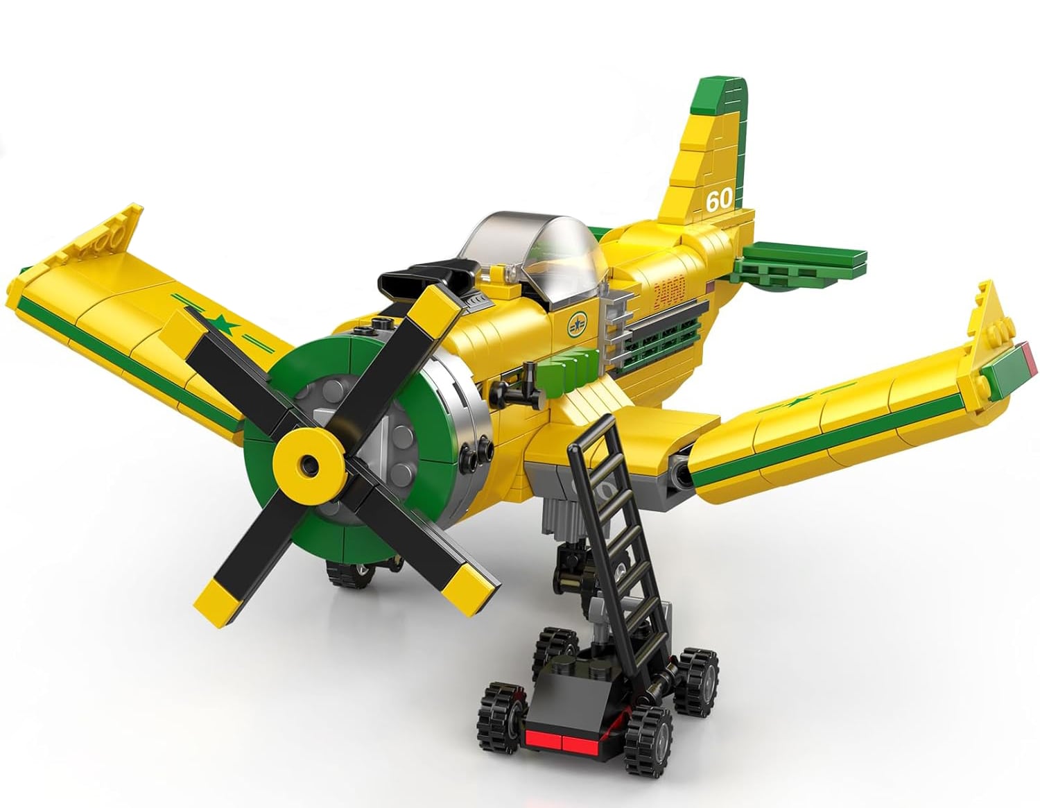 Конструктор самолет Brazilian Propeller Racing Aircraft Mould King бразильский пропеллерный гоночный 562 дет. (24060)