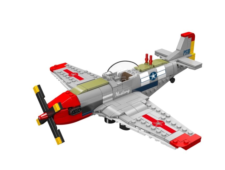 Конструктор самолет истребитель Второй мировой войны P-51D Mustang Fighter Mould King 396 дет. (24068) Конструктор самолет истребитель Второй мировой войны P-51D Mustang Fighter Mould King 396 дет. (24068)
