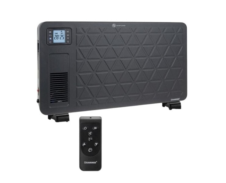 Конвектор электрический Kaminer Ziflo 2300 Вт с WiFi/пультом ДУ/LCD-дисплеем и турбовентилятором Black (2987366233) Конвектор электрический Kaminer Ziflo 2300 Вт с WiFi/пультом ДУ/LCD-дисплеем и турбовентилятором Black (2987366233)