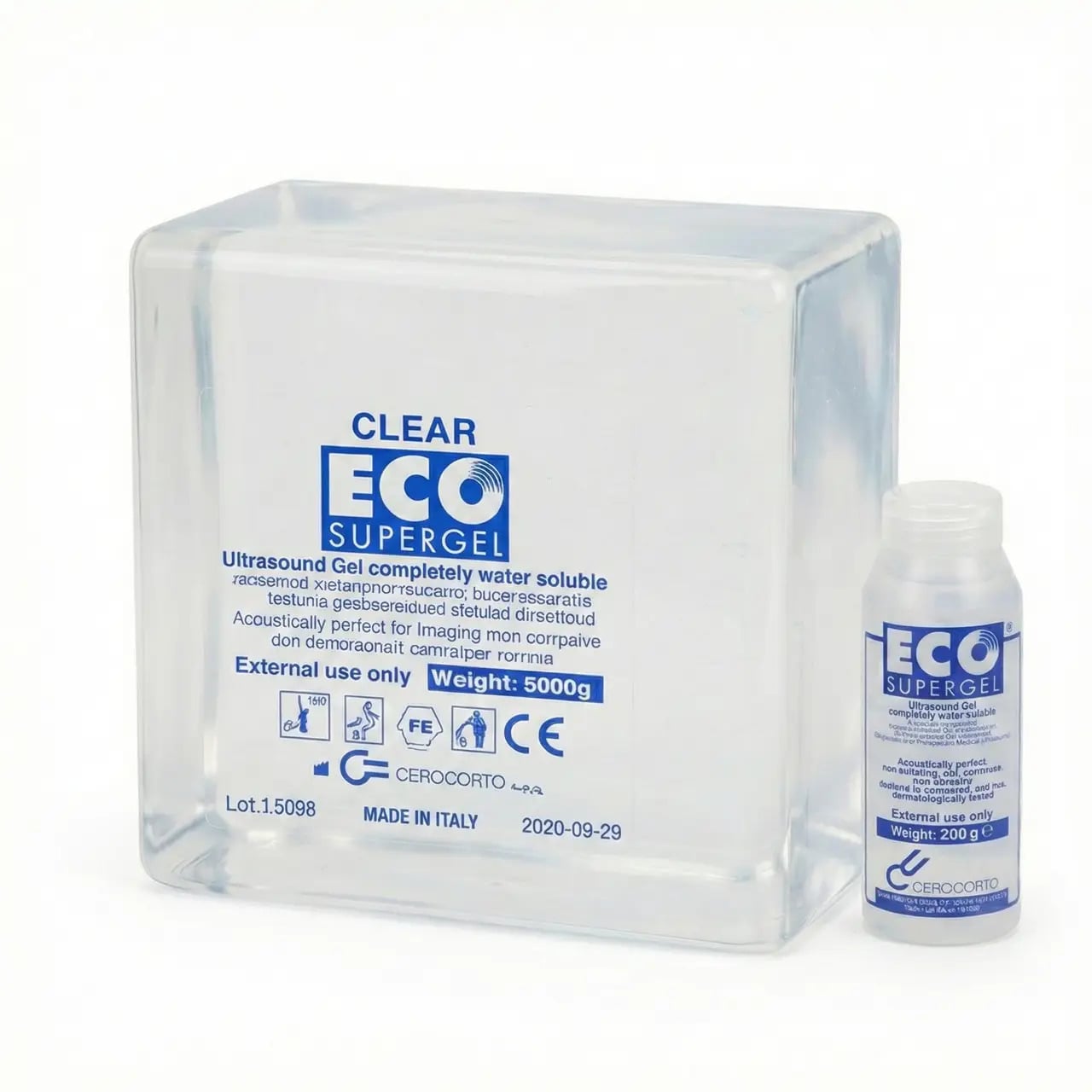 Гель для УЗИ Eco Supergel прозрачный 5000 г с флаконом 260 мл (000006687)