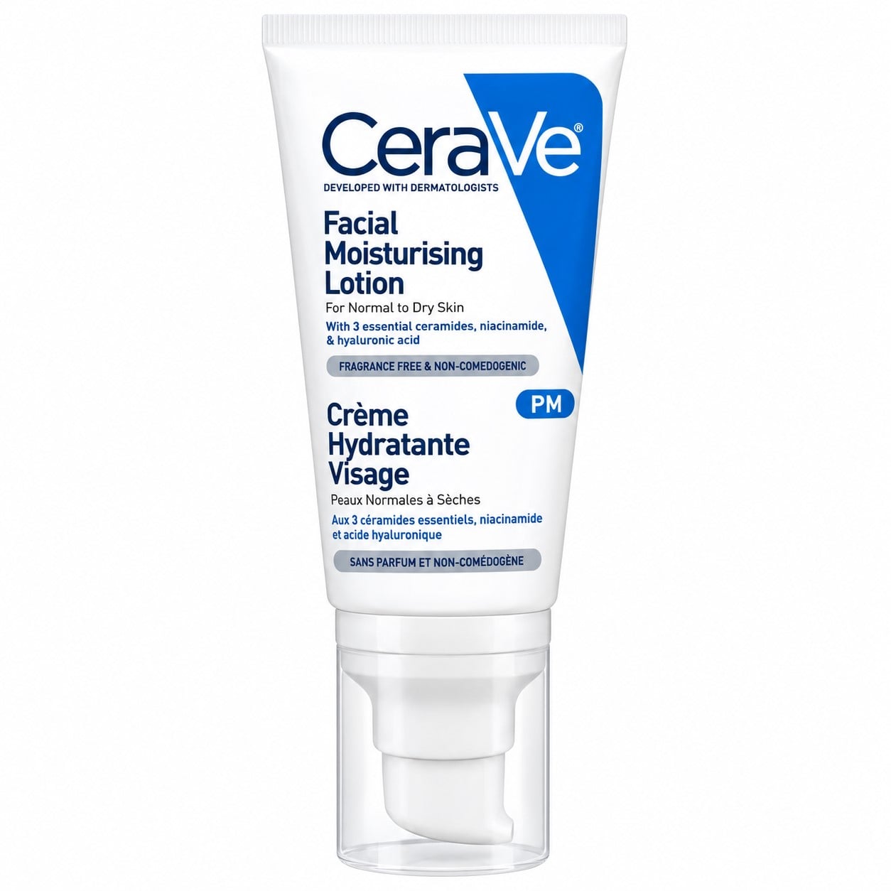 Крем увлажняющий ночной CeraVe PM Facial Moisturising Lotion для нормальной и сухой кожи лица 52 мл (1738486889)