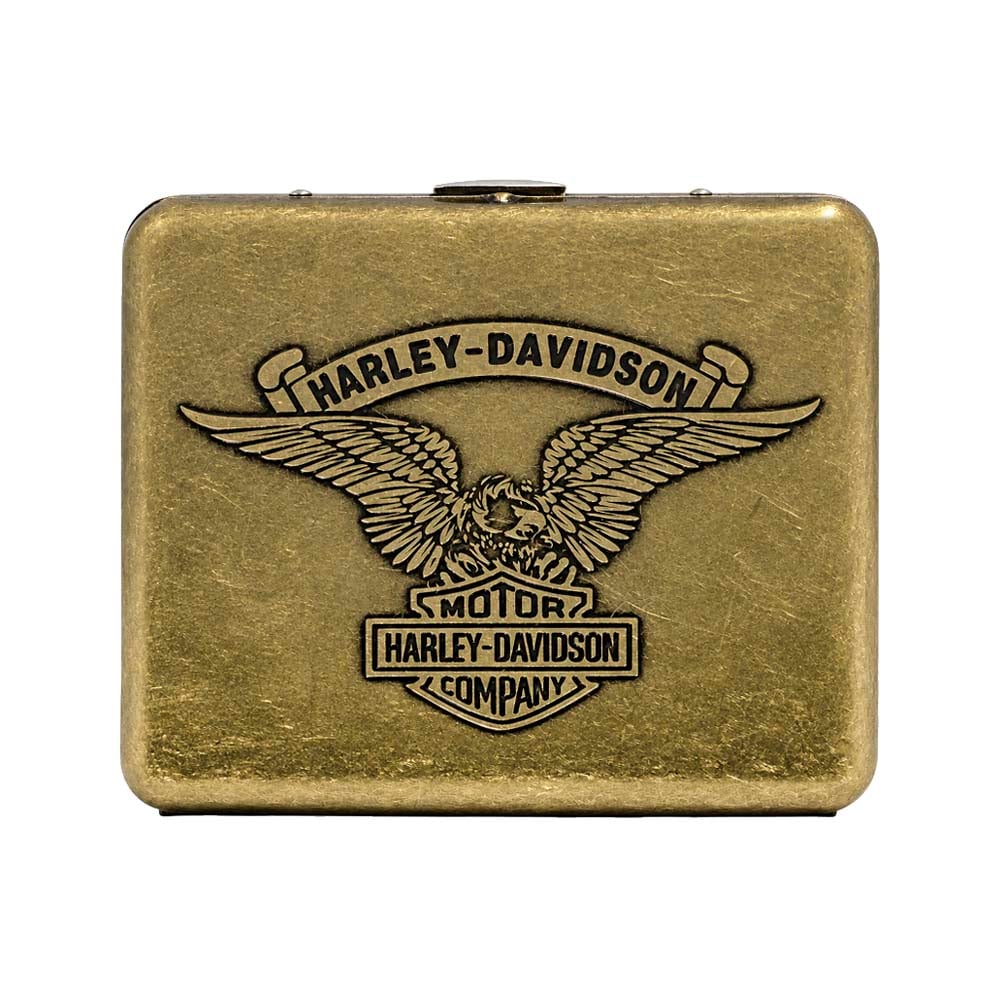 Портсигар металевий Harley Davidson 20 цигарок (ПА-77)