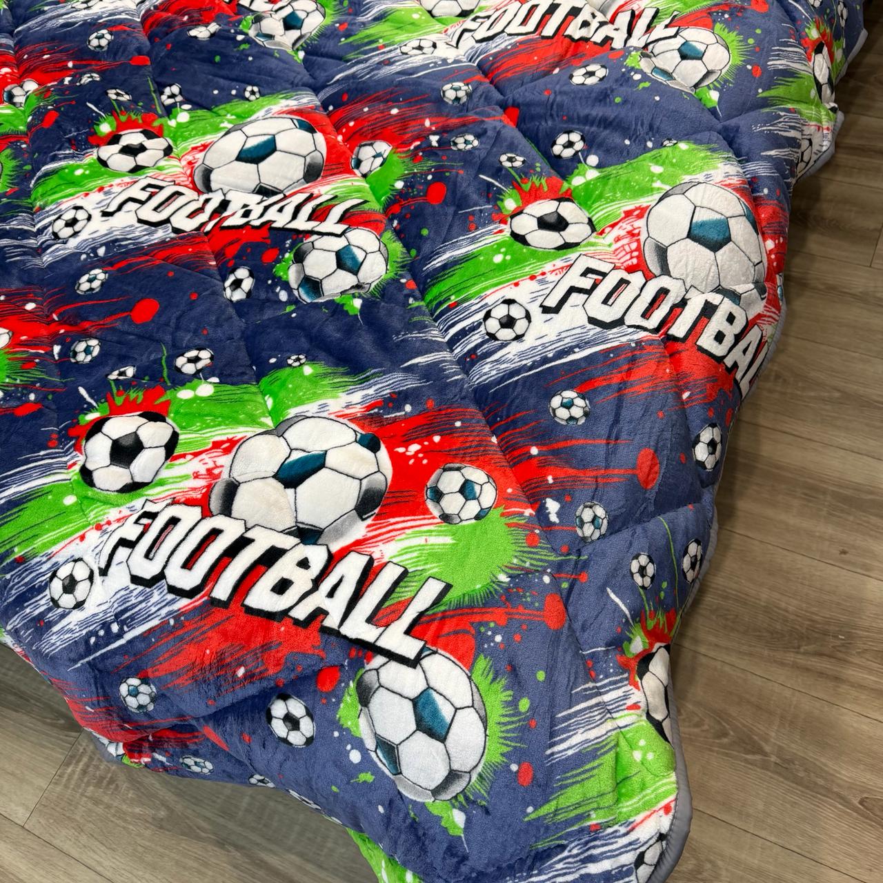 Одеяло-покрывало двухстороннее велюр/овчина холофайбер 450 г/м2 всесезонное полутораспальное 150х210 см Синий Одеяло-покрывало двухстороннее велюр/овчина холофайбер 450 г/м2 всесезонное полутораспальное 150х210 см Синий