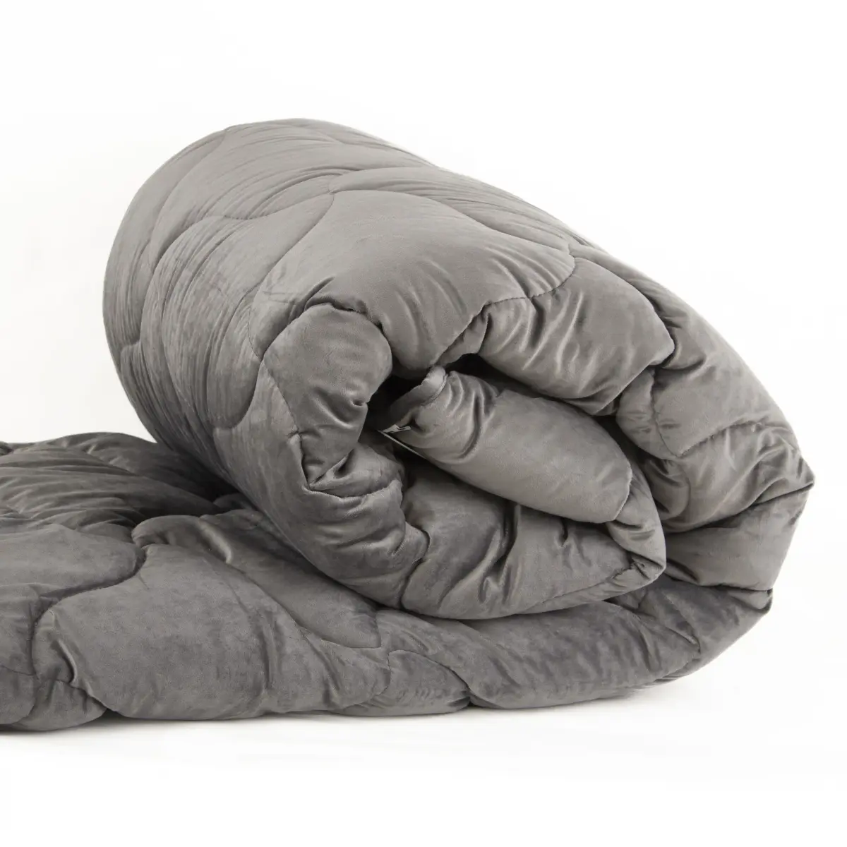 Ковдра зимова ТЕП VELOUR 350 г/м2 двоспальна 180x210 см Темно-сірий (438-07)