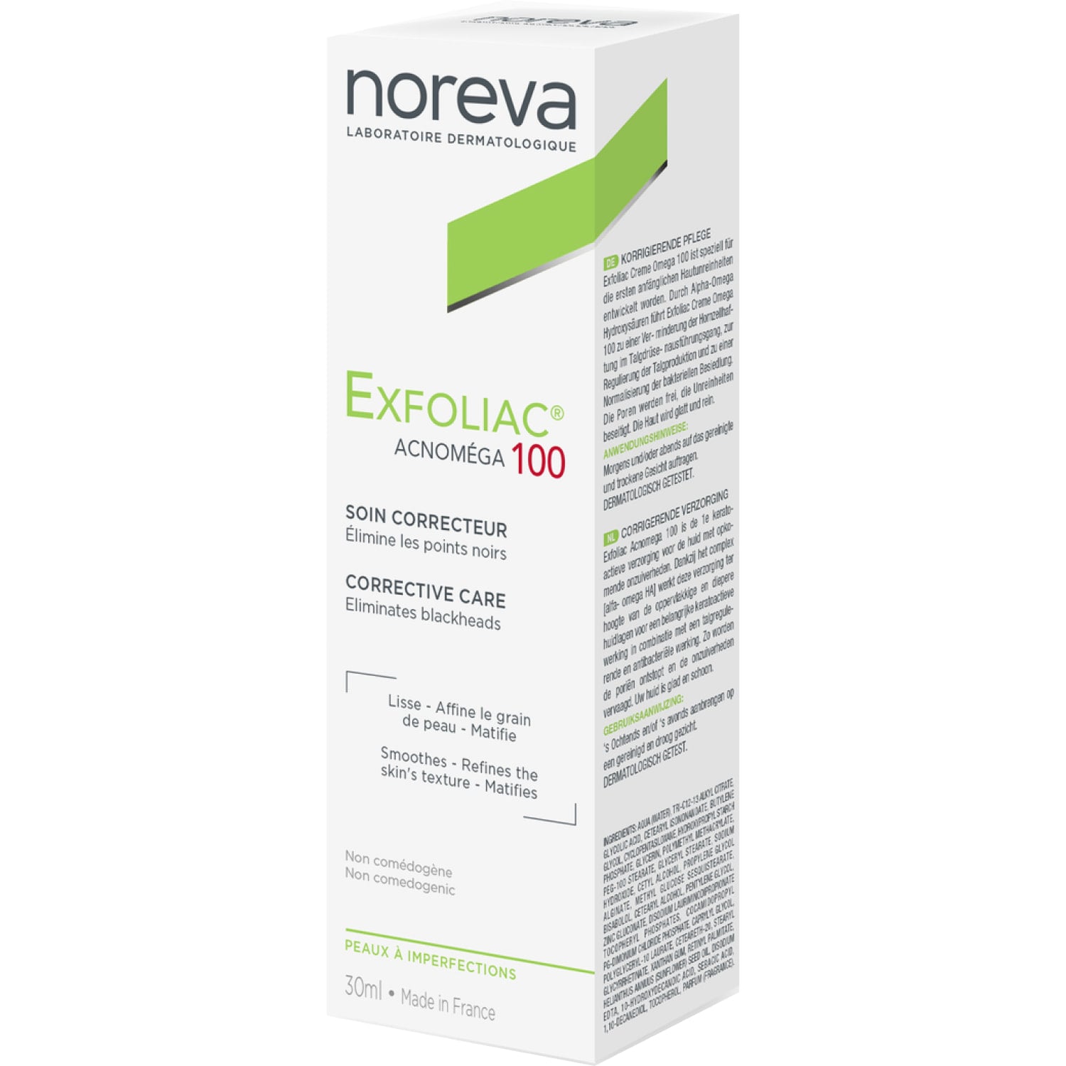 Крем для проблемной кожи лица NOREVA Laboratoires Exfoliac Acnomega 100 30 мл (1472234973)
