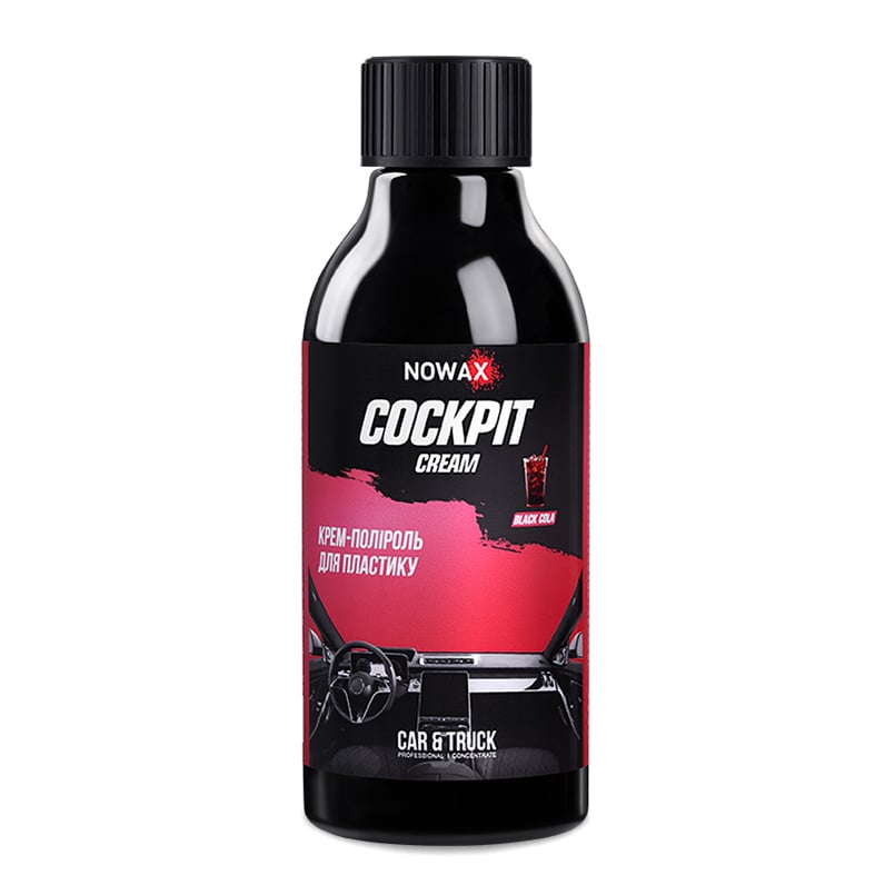Крем-поліроль для пластику Nowax Cockpit Cream Black Cola 280 мл (NX86941) Крем-поліроль для пластику Nowax Cockpit Cream Black Cola 280 мл (NX86941)