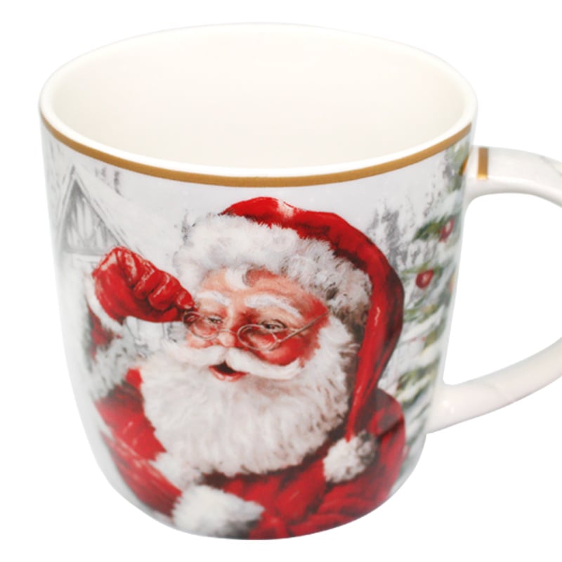 Кружка Carmani с новогодним рисунком в металлической коробке Santa Claus h 9 см 375 мл (880-9043.4) Кружка Carmani с новогодним рисунком в металлической коробке Santa Claus h 9 см 375 мл (880-9043.4)