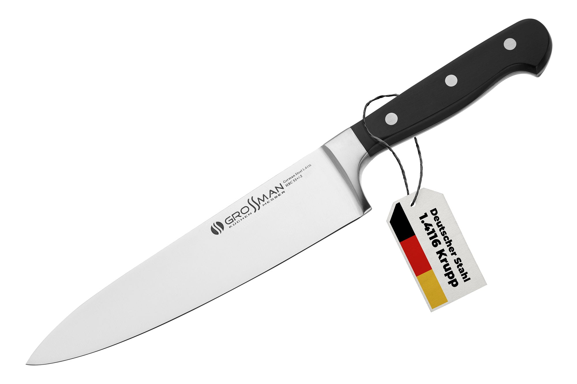 Кухонный шеф-нож Grossman Classic 002 CL 20.8 см из стали 1.4116 ThyssenKrupp (38912263)