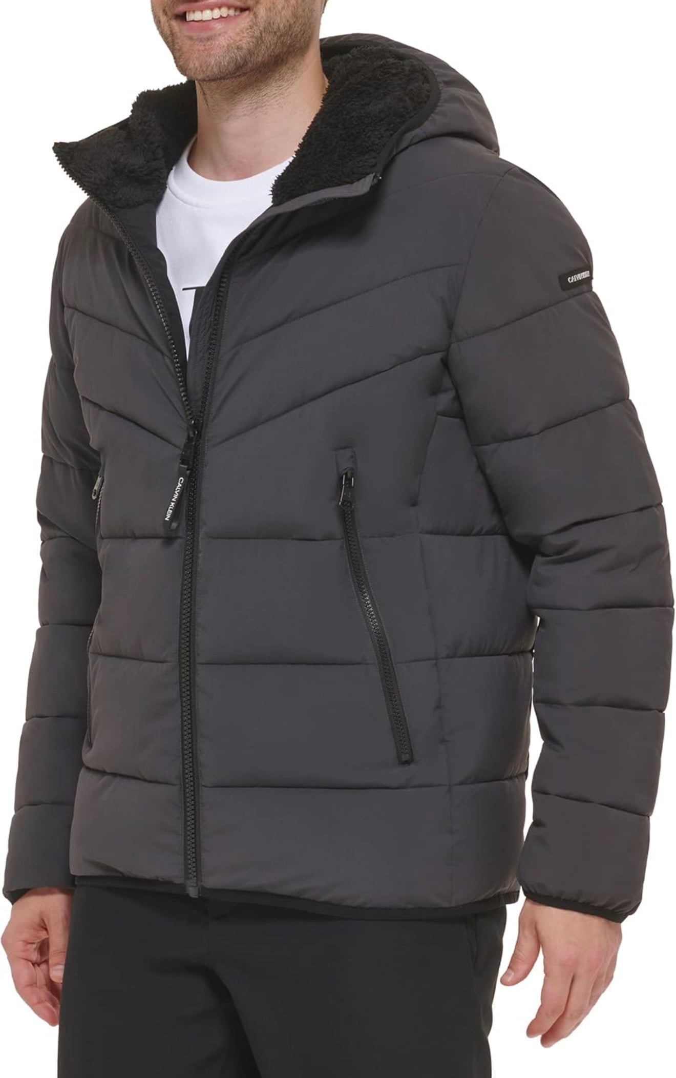 Куртка чоловіча демісезон Calvin Klein L Сірий (CM155201-IR)