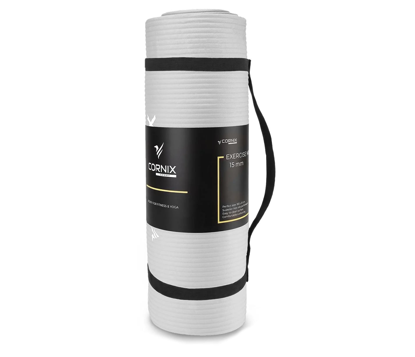 Коврик спортивный Cornix XR-0496 NBR 183х61х1,5 cм Grey (5952) Коврик спортивный Cornix XR-0496 NBR 183х61х1,5 cм Grey (5952)