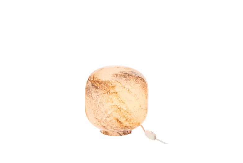 Лампа настольная J-LINE стеклянная 22 см Бежевый