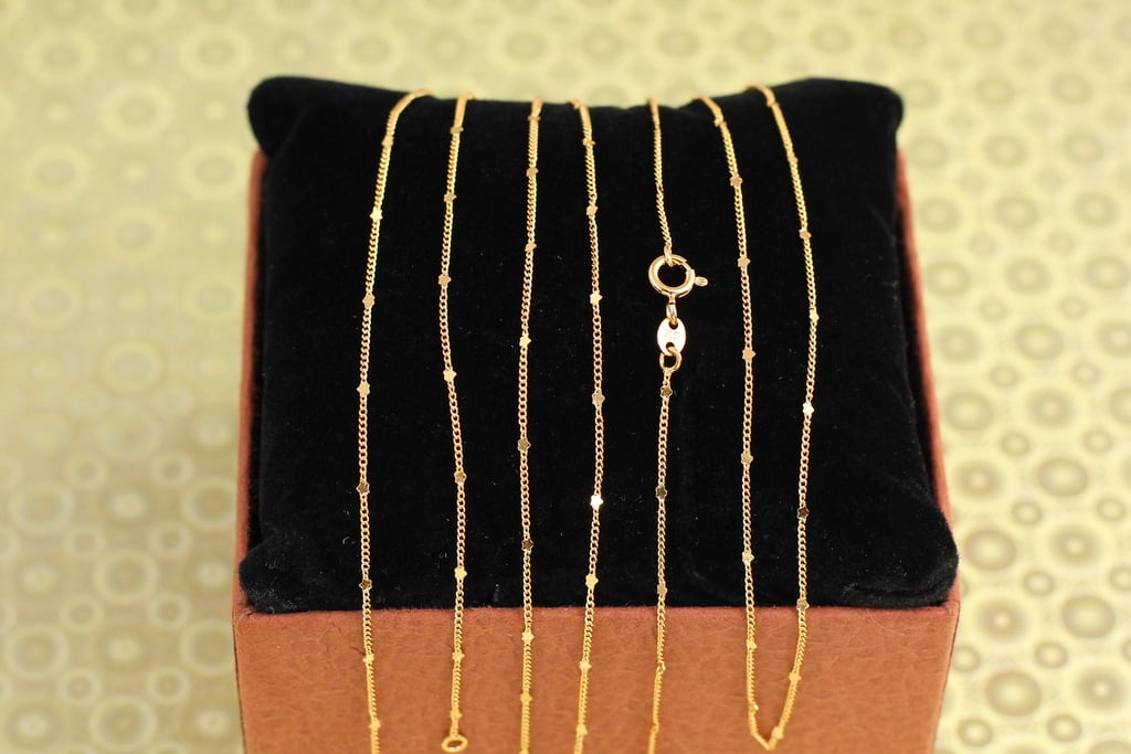 Цепь панцирная Xuping Jewelry со вставками звездочка 45 см 1 мм Золотистый (38889480)