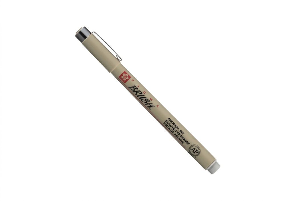 Лайнер-пензель Sakura PIGMA Brush Світло-сірий (084511333000)