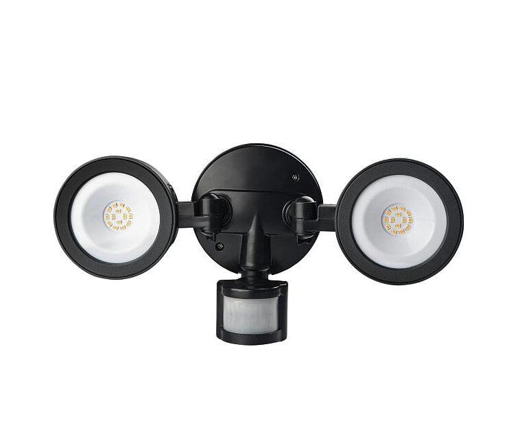 LED Светильник АСКО СДР-64 20W 230V 3800-4250K IP65 с инфракрасным датчиком движения 315x90x260 мм Черный (A0220010044)
