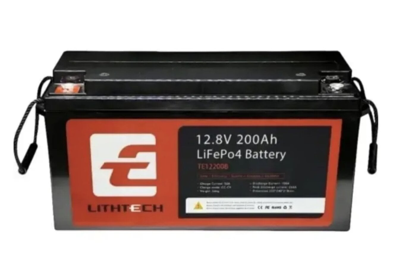 Акумулятор LiFePO4 LITHTECH 12,8 В 200 Ah Bluetooth (210212)