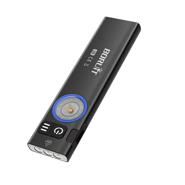 Фонарь аккумуляторный Boruit U8 EDC Type-C IP67 с магнитом и клипсой 650 Lm 1000 mAh (38517580)
