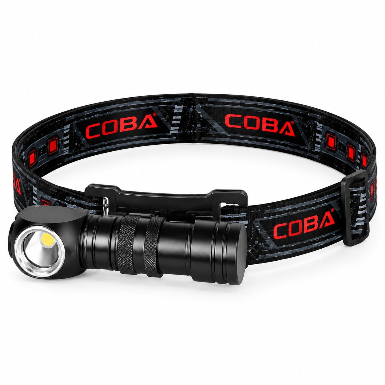 Фонарь налобный аккумуляторный COBA CB-T848 Type-C с магнитом/клипсой и батареей 18650