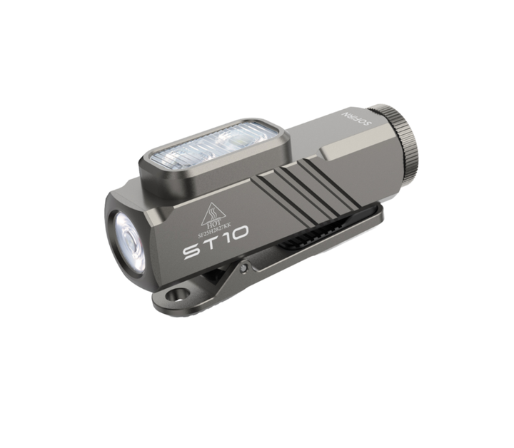 Фонарь Sofirn Mini ST10 EDC и аккумулятор 14500 Grey TN-3535 6500-7000K Black