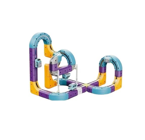 Магнітний трек Track GO 87 елементів/потяг/вбудований акумулятор/USB-кабель/в коробці