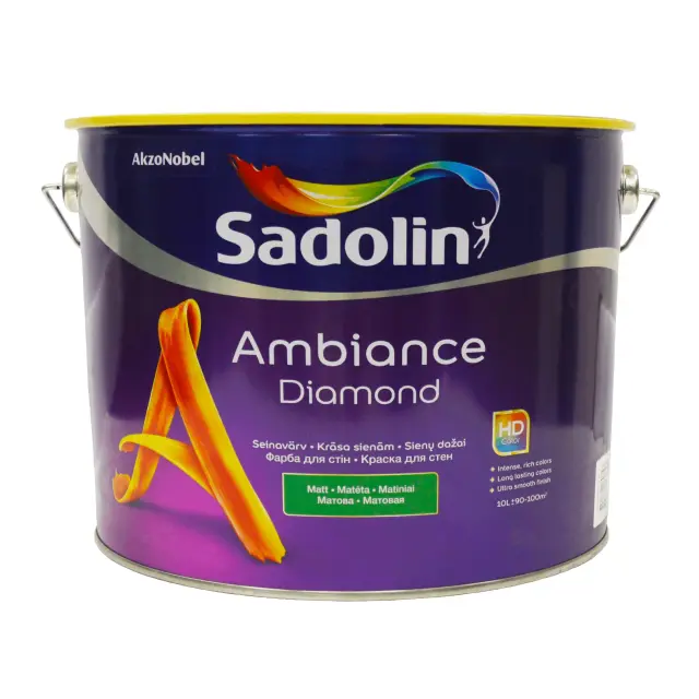 Фарба матова миюча Sadolin Ambiance Diamond 9,3 л Безбарвний (5329437) Фарба матова миюча Sadolin Ambiance Diamond 9,3 л Безбарвний (5329437)