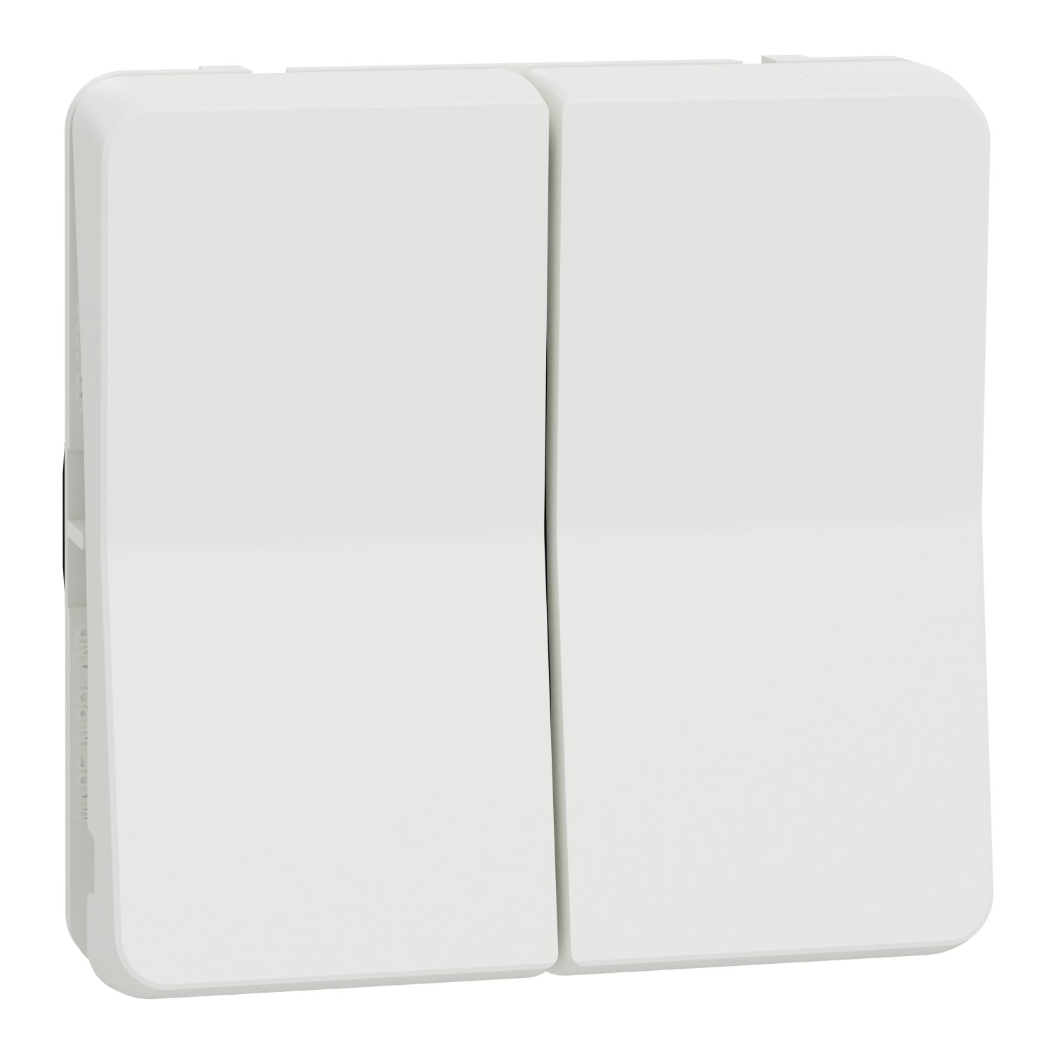 Механізм двоклавішного перемикача Schneider Electric MUReva Styl IP55 Білий (MUR39022)
