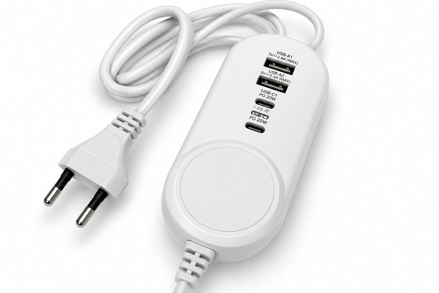 Зарядное устройство сетевое Hub 35W/2 USB/2 Type-C/Lightning