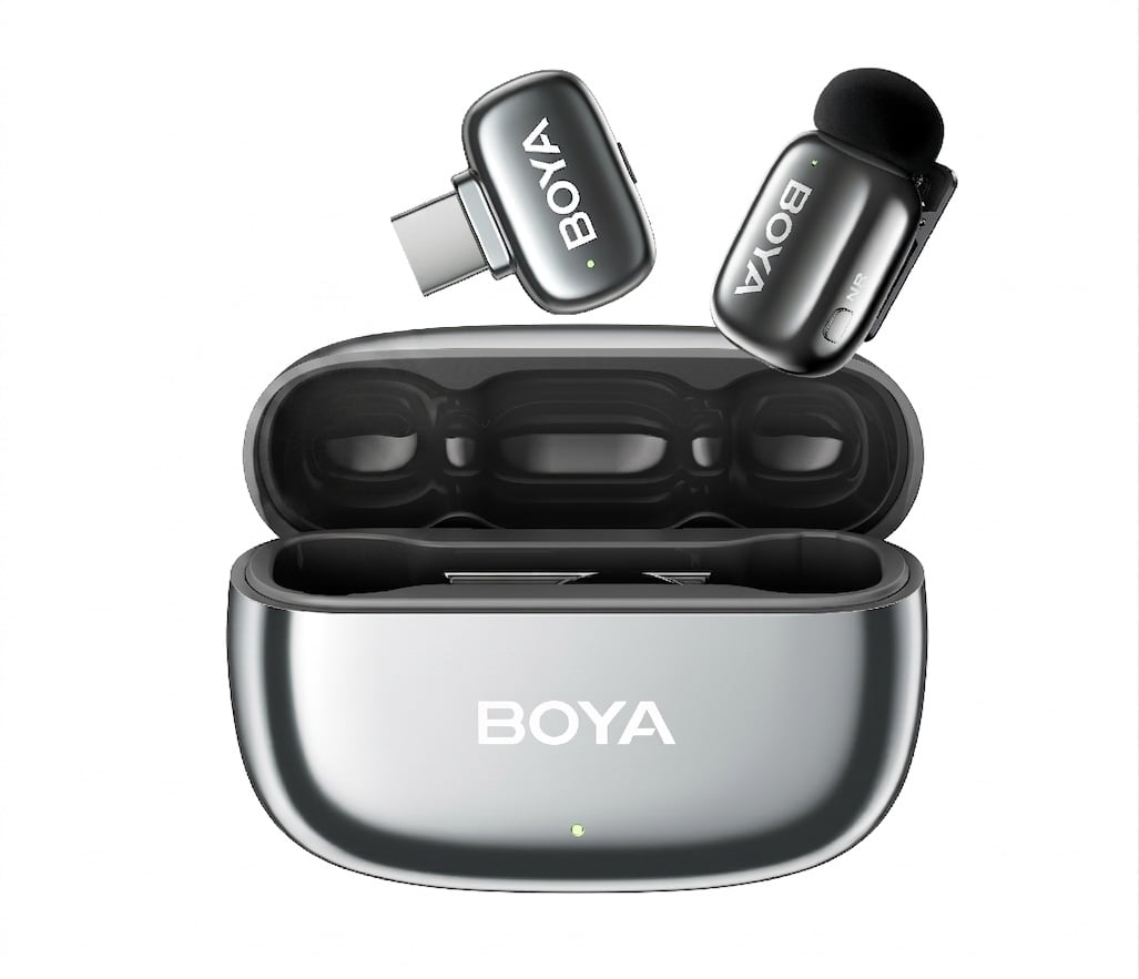 Микрофон петличный Boya mini 2 Lunar USB Type-C 2026 с зарядным кейсом для iPhone и Android 1 шт. (50076)