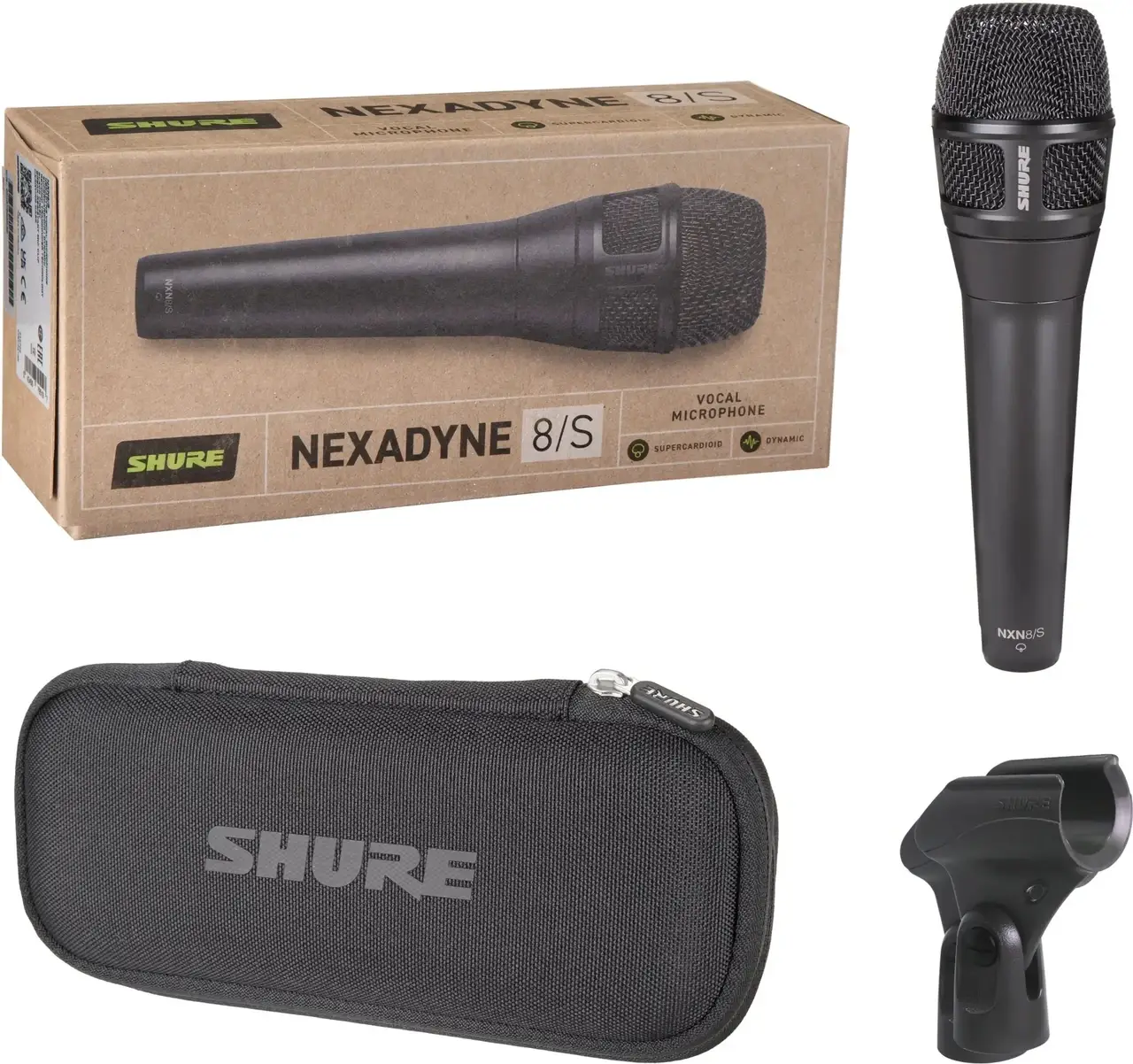 Микрофон для вокала Shure NEXADYNE 8/S NXN8/S суперкардиоидный динамический (BETA 58A SM58)