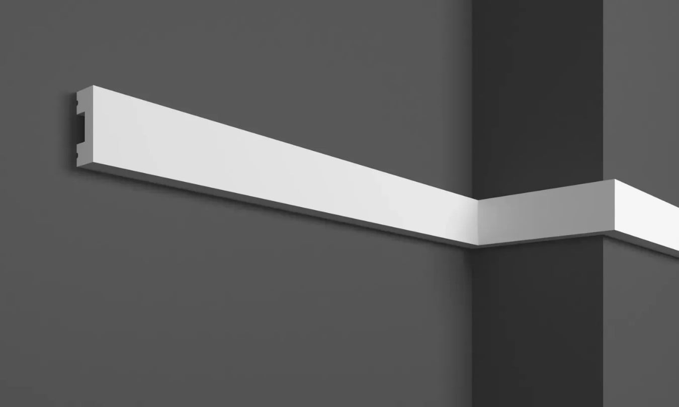Молдинг с гладким профилем Grand decor HCR 534 20x8 мм 2000 мм (1231458)