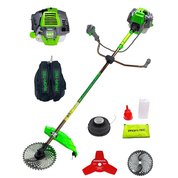 Мотокоса бензинова PROFI-TEC PT-5700 Pro Extra Power 1,9 кВт 52 см3 з ножем диском і ременем (PH01272)