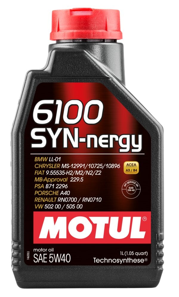 Моторное масло Motul 6100 Syn-nergy 5W-40 полусинтетика 1 л (368411)