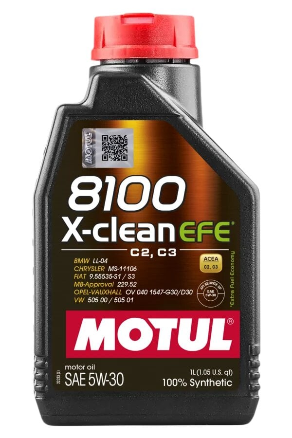 Моторна олива Motul 8100 X-clean EFE 5W-30 синтетика 1 л (814001)