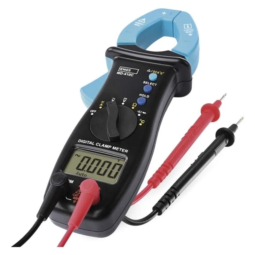 Мультиметр клещевой Emos M0400N цифровой с измерительными щупами 400 А 600V (M0400N)
