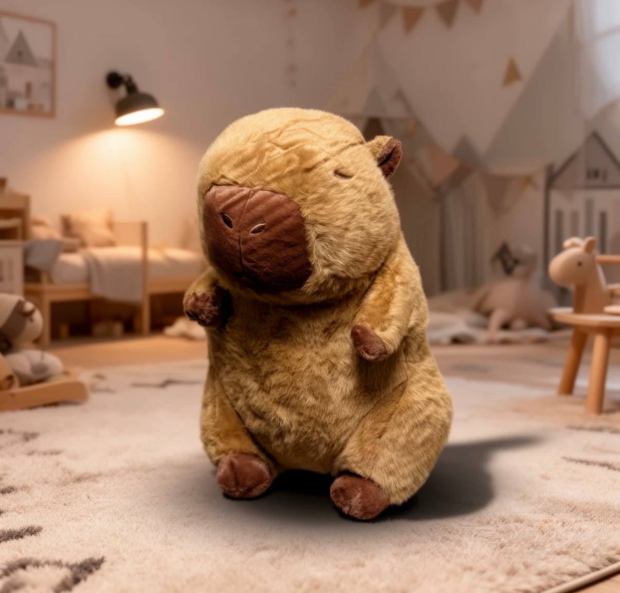 Мягкая игрушка A-Toys Капибара 30 см Коричневый