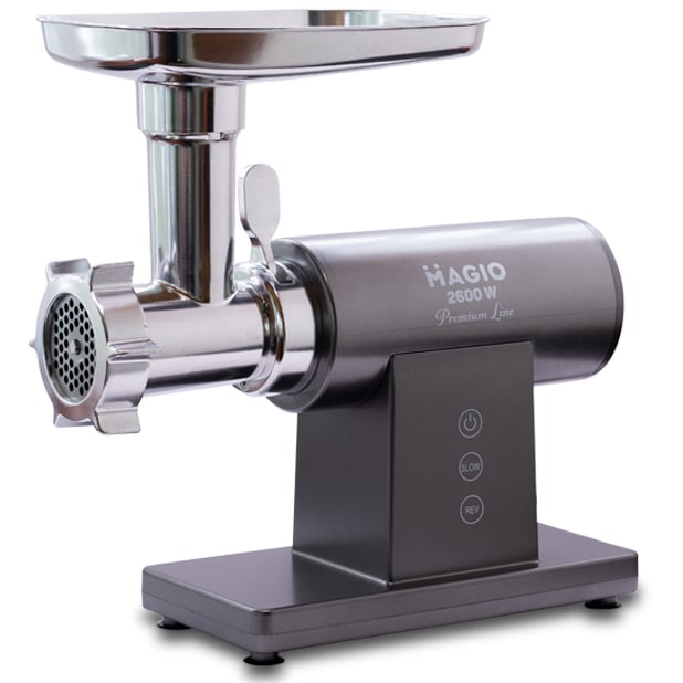 Мясорубка Magio MG-271 2600 Вт с реверсом Серый (PH01140)