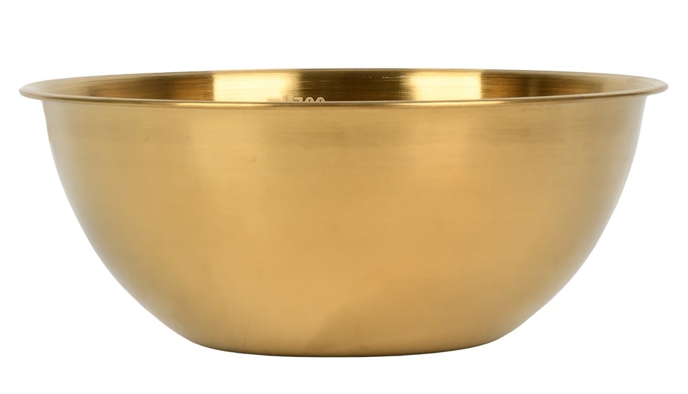 Миска кухонна Stenson 0,7 л з нержавіючої сталі з мірною шкалою Satin Gold (31950)