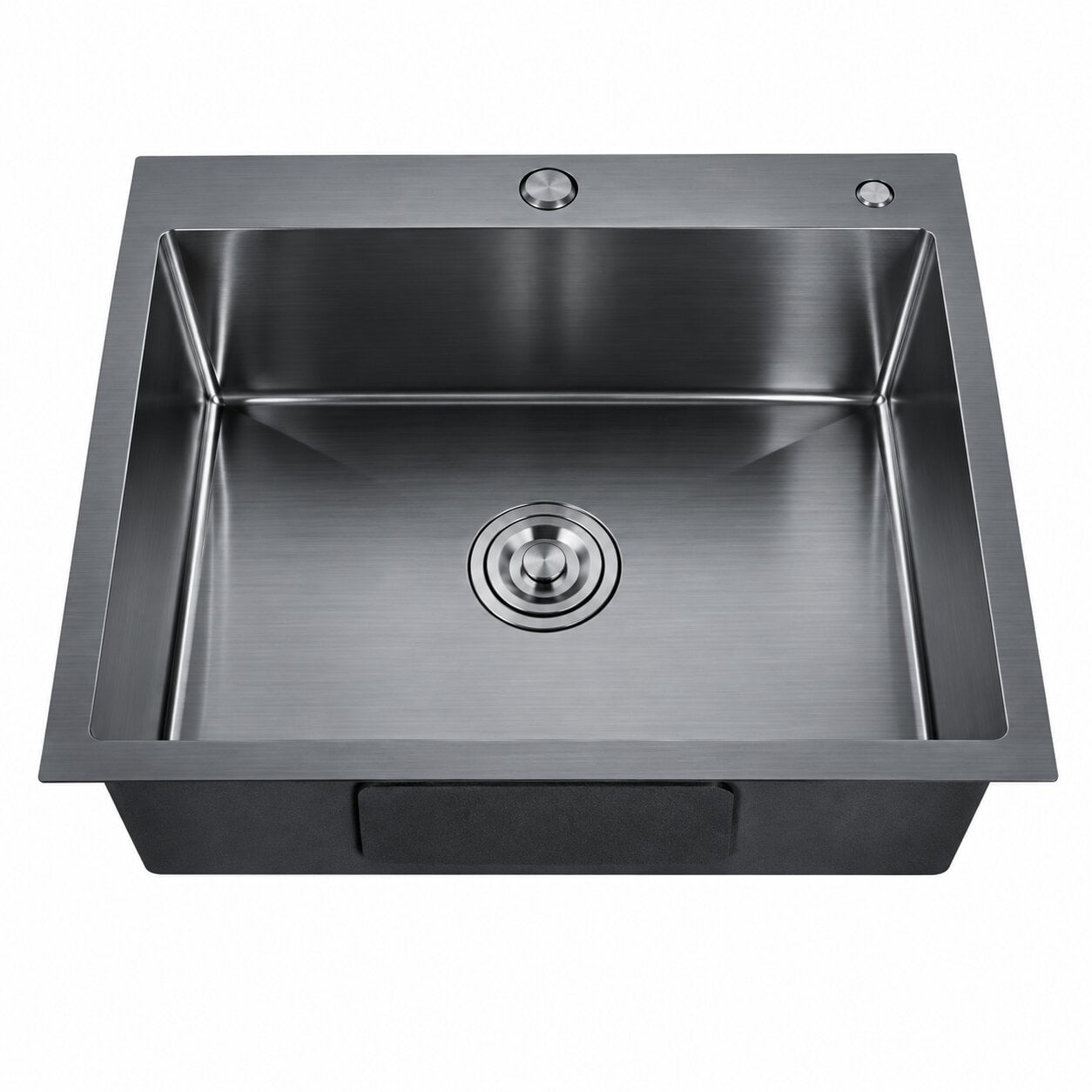 Мойка Zerix ZH5050-215 Nano-Black 3,0/0,8 из нержавеющей стали (MX1582)