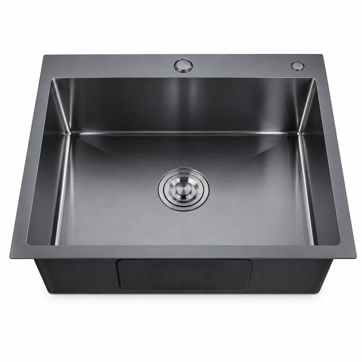 Мойка Zerix ZH5843-215 3,0/0,8 из нержавеющей стали Nano-Black (MX1584)