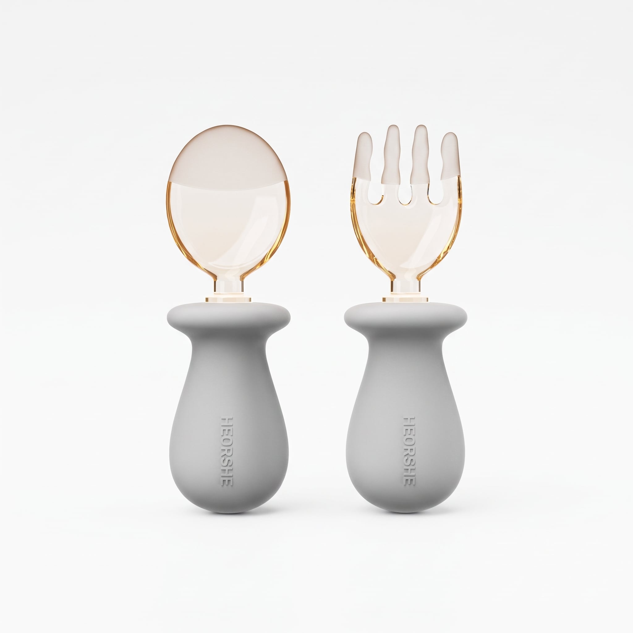 Набор столовых приборов детских HEORSHE Spoon Fork Gray