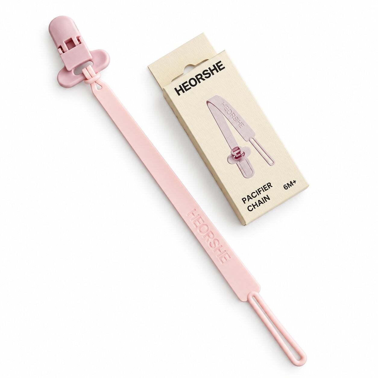 Держатель для пустышки HEORSHE Pink
