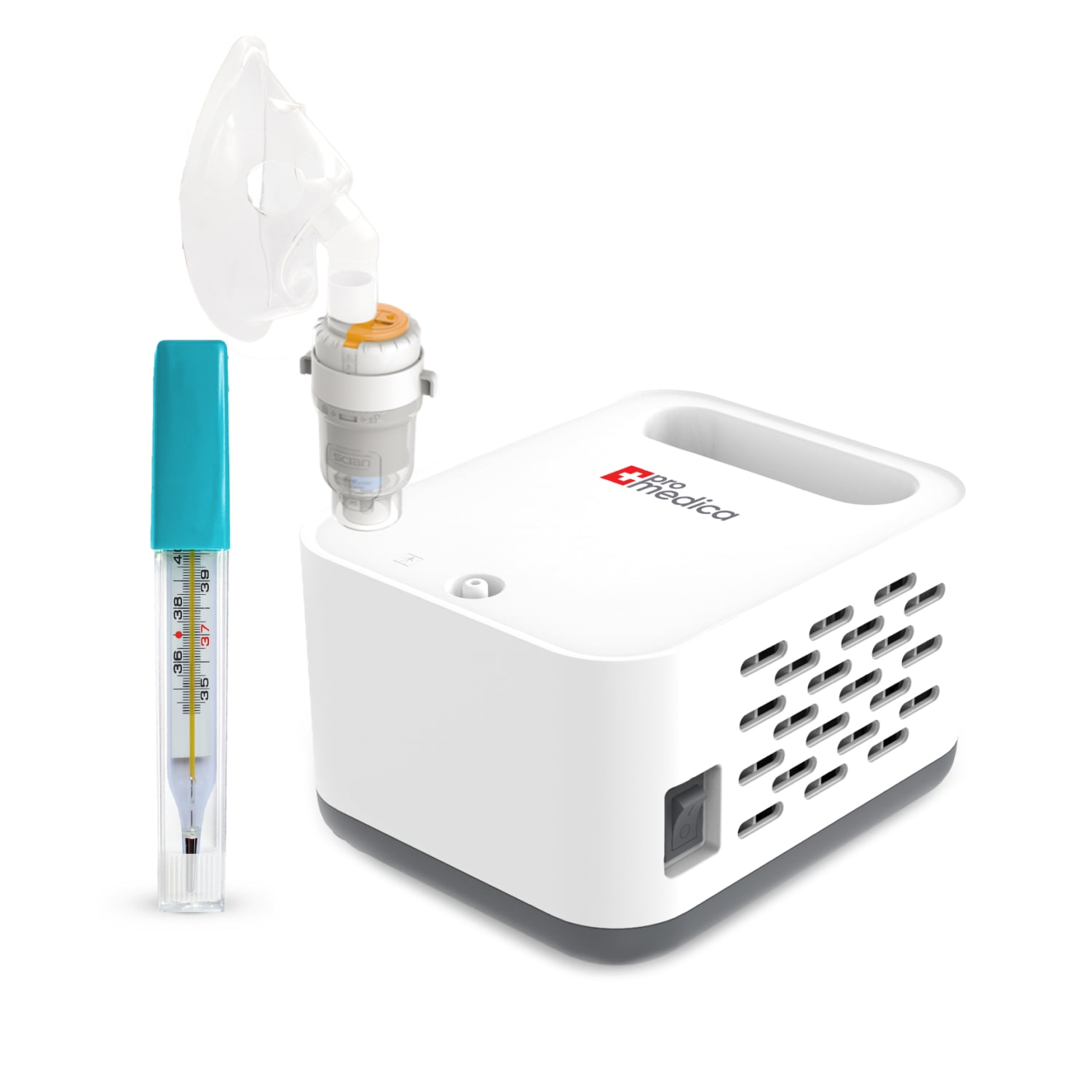 Набір інгалятор ProMedica Briz 9019209000 та термометр Gamma Thermo Plus (CO004489)