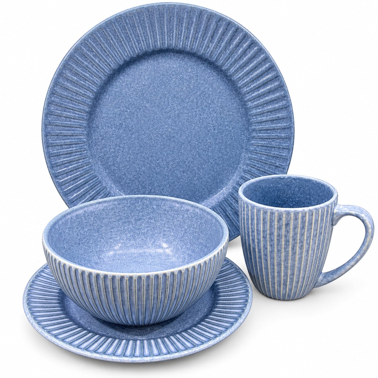 Набор столовой посуды Stoneware 16 пр. Blue (38944949)