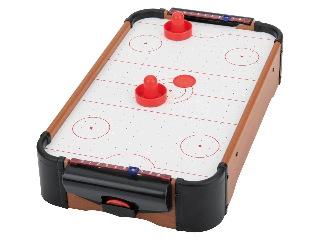 Настольный аэрохоккей Lupilu Mini Air Hockey детский минихоккей для двух игроков деревянный игровой стол МДФ от 5 лет